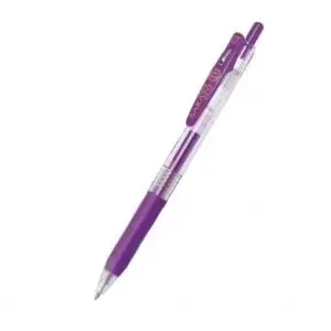 Zebra Sarasa Clip Eco Gel Pen Medium Point Violet Pack 12 35148