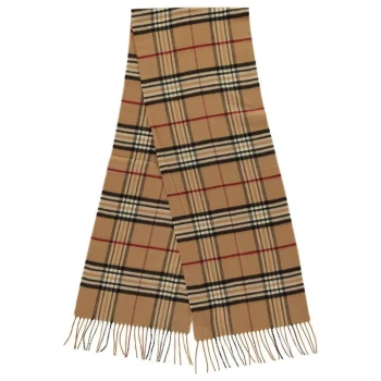 Howick Cashmink Check Scarf - CHECK CAMEL