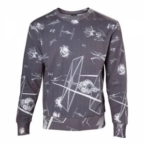 Star Wars Imperial Fleet TIE Fighters All-Over Print Sublimation Small Sweater