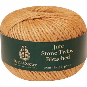 Kent and Stowe Jute Garden Twine Bleached Stone 150m