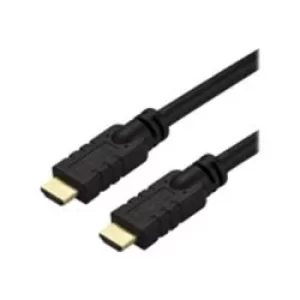 StarTech CL2 HDMI Cable 30ft Active High Speed 4K HDMI Cable 2.0 Ethernet Black