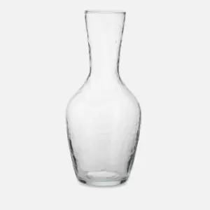 Nkuku Yala Hammered Jug - Clear Glass