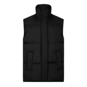 STAND Zola Oversized Puffer Gilet - Black