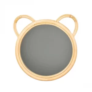 Sass & Belle Rattan Bear Mirror