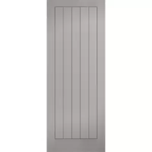 Textured - Vertical Panel - Grey Internal Door - 1981 x 686 x 35mm