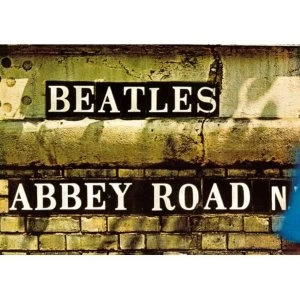 The Beatles - Abbey Road Sign Postcard