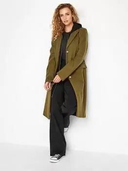 Long Tall Sally City Coat - Olive, Green, Size 22, Women