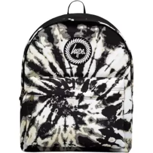 Hype Moth Tie Dye Backpack (One Size) (Black/White) - Black/White