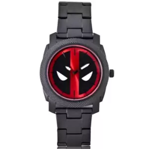 Marvel Deadpool Matte Black Stainless Steel Bracelet Watch