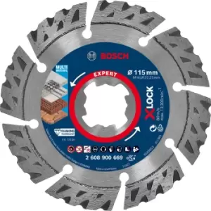 Bosch Expert Multi Material X Lock Diamond Cutting Disc 115mm 2.4mm 22mm