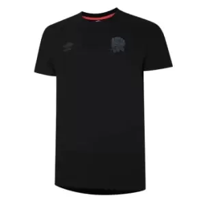 Umbro England Rugby Icon T Shirt Mens - Black