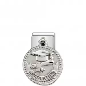 Nomination Composable Classic Charm Wishes Silver Graduation Link 331804/19