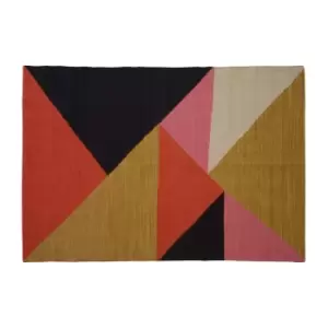 Multi Colour Tonal Abstract Handcrafted Rug