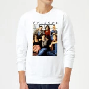 Friends Vintage Character Shot Sweatshirt - White - XL