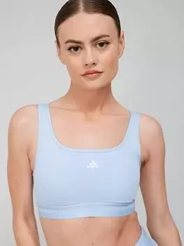 adidas Hyperglam Sports Bra - Light Support - Blue Size S, Women