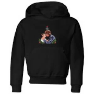 Star Wars Mistletoe Kiss Kids Christmas Hoodie - Black - 7-8 Years