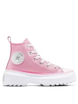 Converse Chuck Taylor All Star Lugged Lift, Pink, Size 2 Older