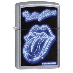 Zippo Rolling Stones Neon Lips Street Chrome Finish Windproof Lighter