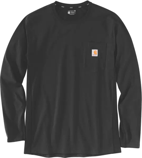 Carhartt Force Flex Pocket Longsleeve Shirt, black, Size L