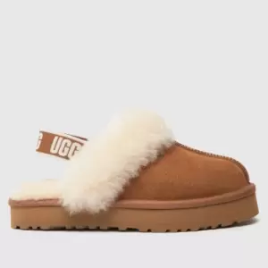 UGG Tan Funkette Girls Junior Slippers