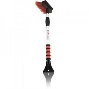 Nigrin Teleskop Ice scraper/brush retractable, Soft grip, Squeegee Camper vans, Van, SUVs, Cars, HGVs, Bus Black, Red