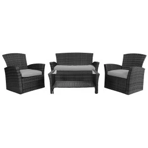 Charles Bentley Napoli 4 Piece Rattan Garden Lounge Set