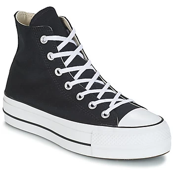 Converse CHUCK TAYLOR ALL STAR LIFT CANVAS HI womens Shoes (High-top Trainers) in Black,2.5,4.5,3.5,6