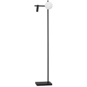 Merano - Digby Reading Lamp Sandy Black Metal, Aluminium White Opal Glass Switched LED 6W 450Lm 1x3W 200Lm 3200K