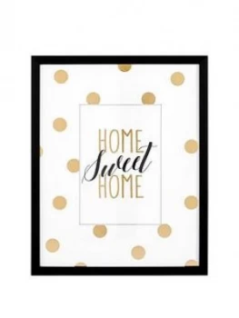 Glam Home Sweet Home Framed Wall Art