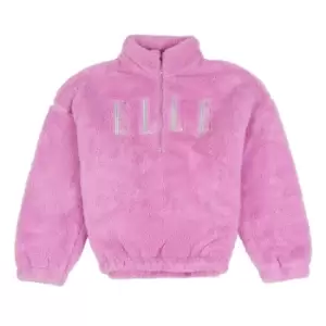 Elle Teddy Zip Top - Pink