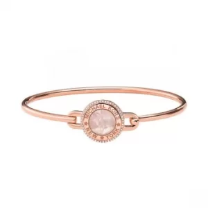 Michael Kors MK Rose Gold Tone Cubic Zirconia Bangle