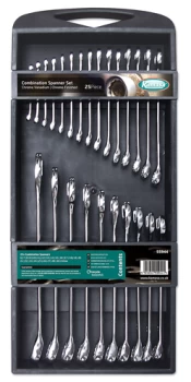 Kamasa 55944 Spanner Set Combination 25pc - made from Chrome Vanadium