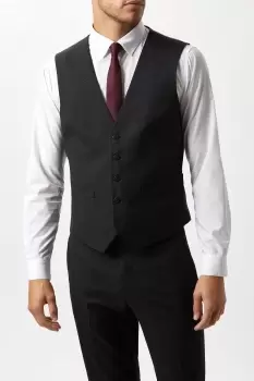 Tailored Fit Charcoal Essential Suit Waistcoat