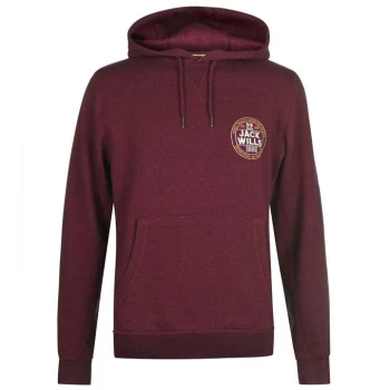 Jack Wills Charlie Graphic Hoodie - Damson