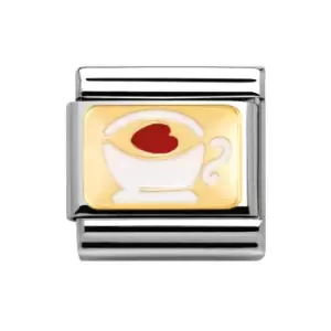 Nomination Classic Gold Coffee Cup Charm