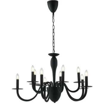 Fan Europe Lighting - Fan Europe ARMSTRONG 10 Light Chandeliers Black 92x53cm