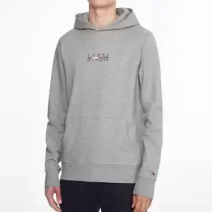 Tommy Hilfiger Mens Square Logo Hoodie - Grey - M