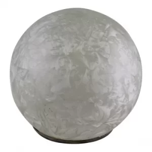 Small Feathered Glass Dome LED Light