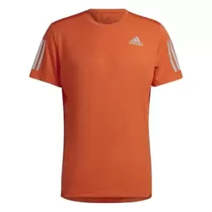 adidas Own The Run T Shirt Mens - Orange