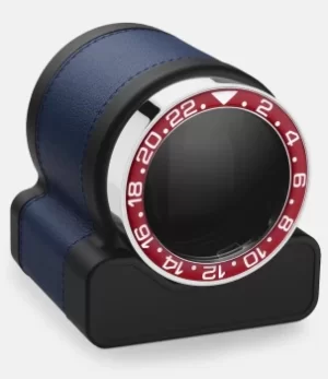 Scatola del Tempo Watch Winder Rotor One Blue Red Bezel