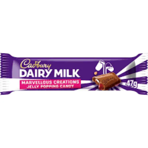 Cadbury Gifts Direct Dairy Milk Jelly Popping Candy Bar 47g 130994