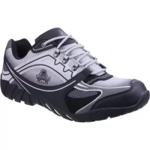 Amblers Safety FS702 Granite Vegan-Friendly Antistatic Lace Up Safety Trainer Grey Size 11