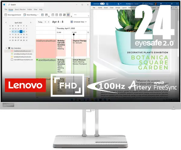 Lenovo L24e-40 23.8" 67AAKAC3UK Full HD LED Monitor