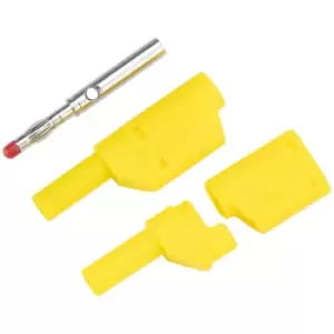 TruConnect 170579 4mm Shrouded Stackable Test Plug Yellow