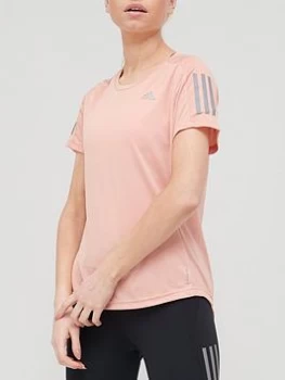 adidas Own The Run T-Shirt - Blush, Blush Size M Women