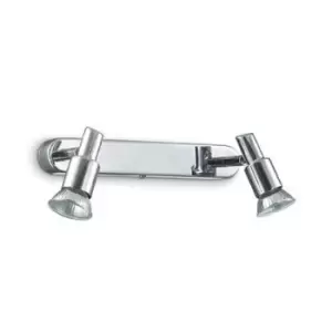 Slem 2 Light Indoor Flush Light Chrome, GU10