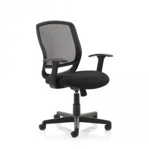 Trexus Mave Task Operator Chair With Arms Mesh Black Ref EX000193