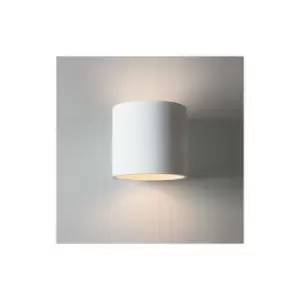 Astro Brenta 175 - 1 Light Up & Down Wall Light Plaster, E27