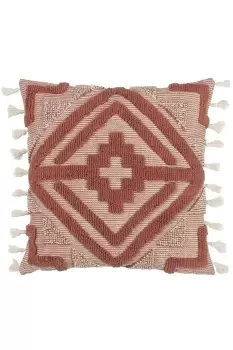 Kalai Geometric Tufted Woven Cotton Cushion