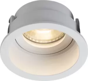 KnightsBridge Dipa Single Fixed Round Anti-Glare Downlight White